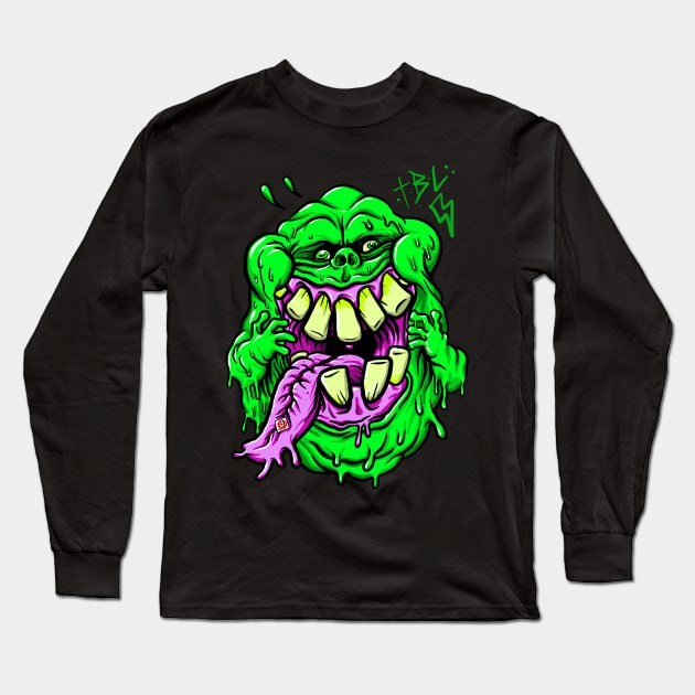 Slimer! Long Sleeve T-Shirt by Brownlazer